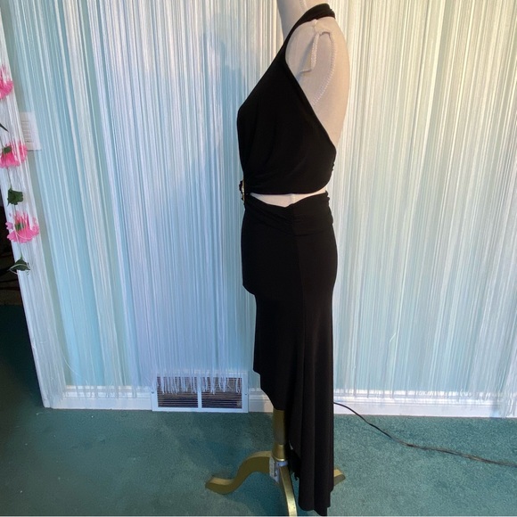 Sirens Black Halter Neck Midi Dress Size XS - Picture 5 of 17